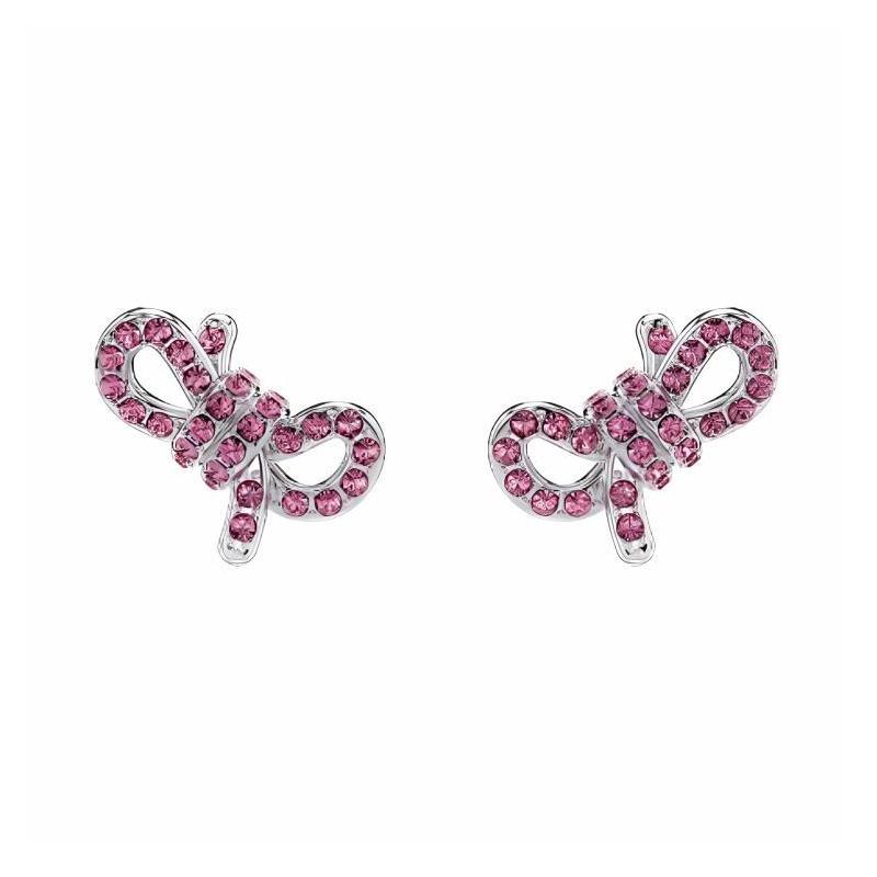 Swarovski Lifelong Bow bow shape pavé design rhodium plated earrings women s silver 5723557