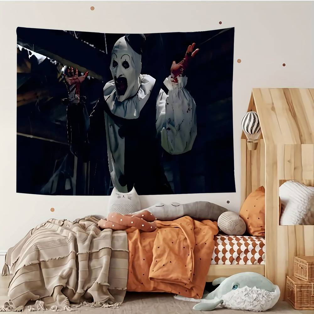 

WHalloweensMovie TTerrifier Tapestry Customizable Tapestries Of Various Styleswall Hangings Celebrity Photo Printingwall 74x94cm(29x37in)