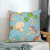 Fantasy Pilz Pflanze Blume Muster Kissenbezug Zuhause Wohnzimmer Sofa Dekoration Quadratisch