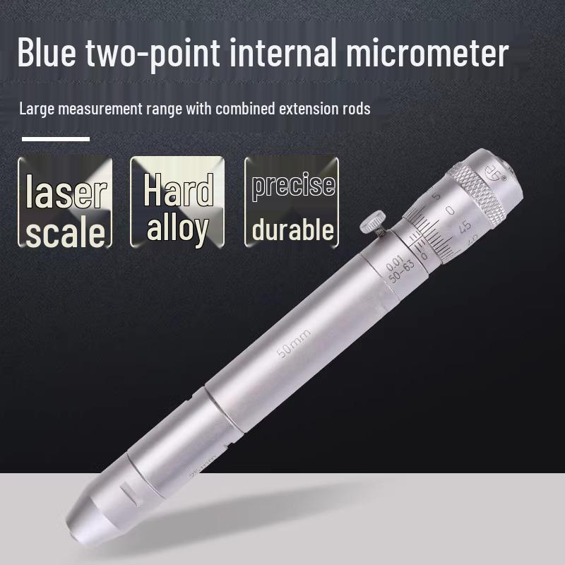 Qinghai Qing Liang High Precision Inner Diameter Micrometer 50-1000mm with Extension Rod, 0.01mm Accuracy