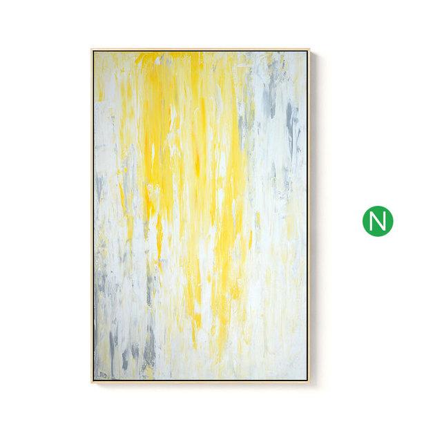 Galben strălucitor Grunge Geometrie abstractă Decor modern Poză Canvas Wall Art Poster Camera Hotel Decoration