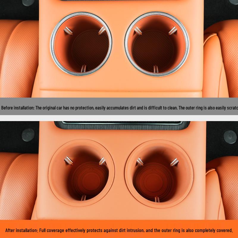 AITO Three-Row Cup Coaster & Holder Storage Box for Car Interior Decoration