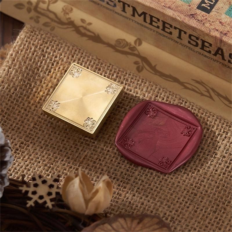 Brass Wax Seal Stamp Photo Frame Series Sealing Wax Stamp for Envelope Wedding
