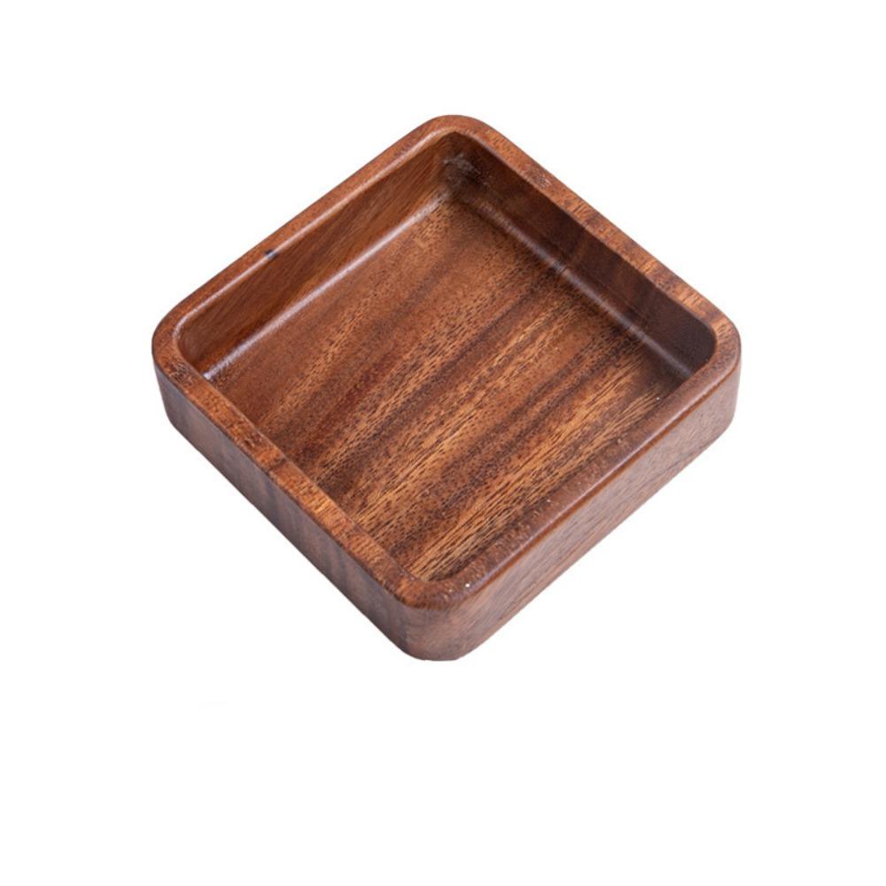 Natural Wooden Fruit Tray Japanese Style Dried Fruits Plates Stackable Tray  Restaurant