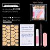 Manicure Tool Kit: Wearable Nails with Jelly Glue, Crystal Stick, Small File, and Alcohol Pads