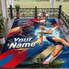 Custom Text Printed Rug Erling Haaland Non Slip Floor Carpet For Home Room Decor
