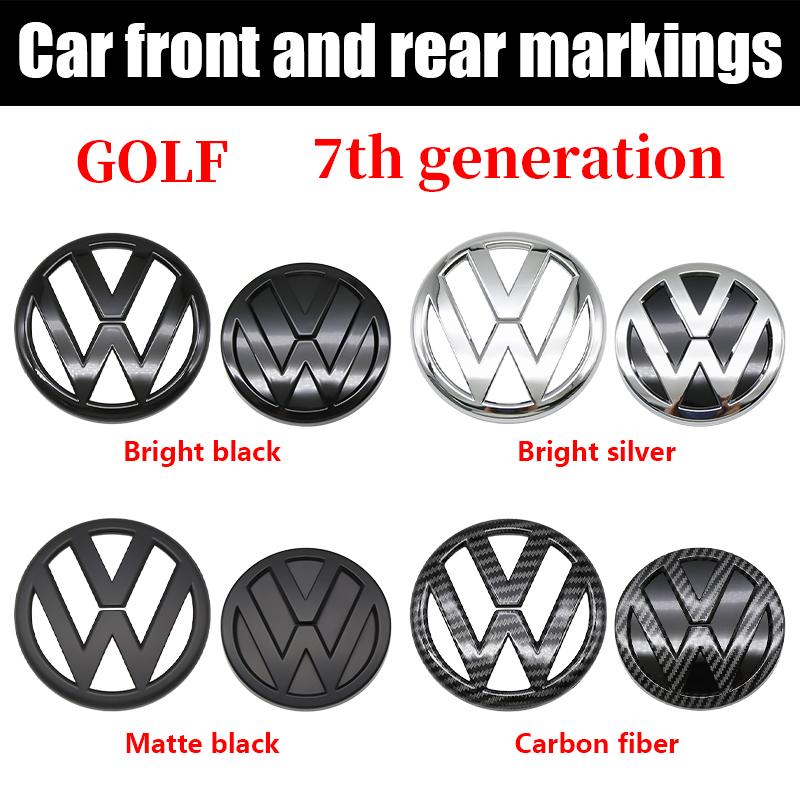 For Volkswagen Volkswagen VW Golf 7 MK7 Front Hood Rear Boot Emblem Cover Trim Logo Badge Sticker Exterior Decoration Car Styling 2013-2017