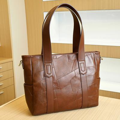 Women's Bag Summer Soft Leather Trend Europe and The United States Handbag Crossbody Bag Tote Bag Single Shoulder Simple Large Bag