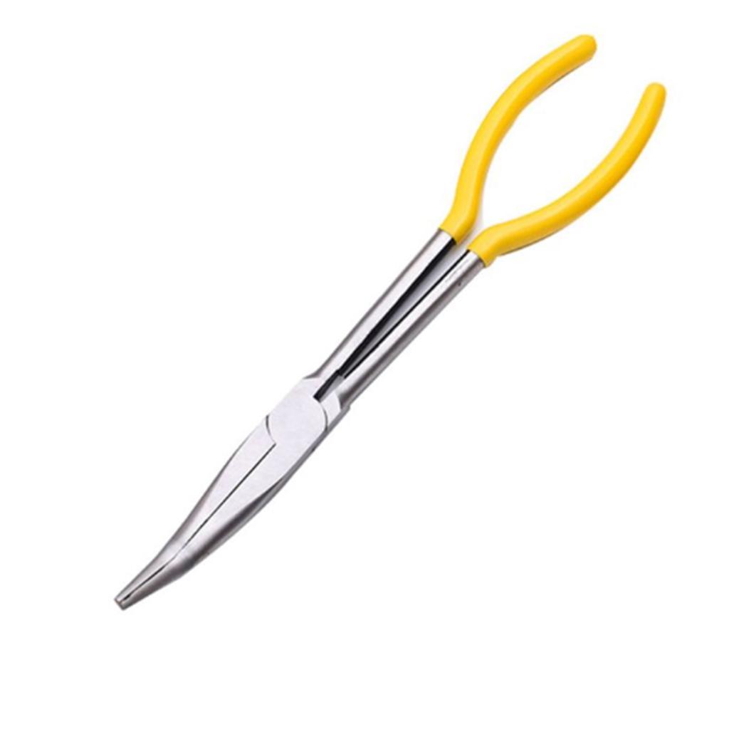 Pliers Plug Cable Puller Long Needle Nose Plier Wire Cutter Hose Clamp Hand Tool 1