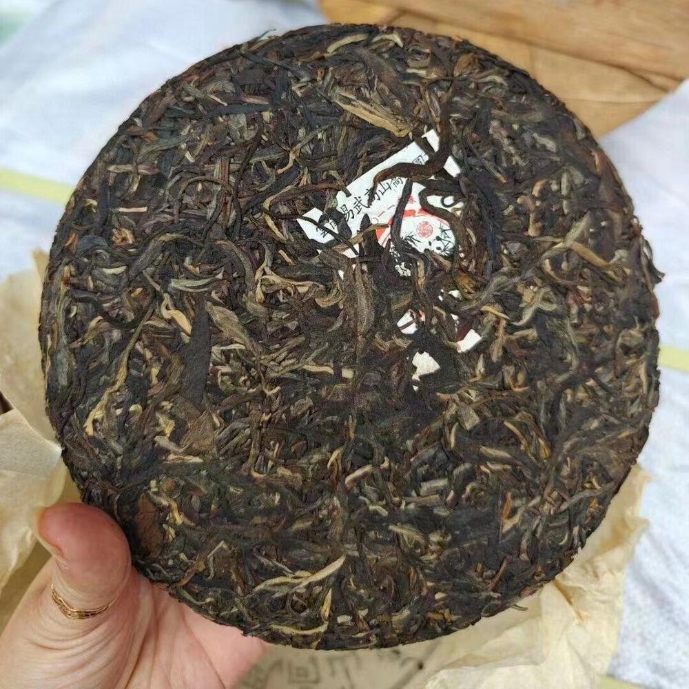 357g Yunnan Old Puerh Raw Tea Cake 2011 Panda Sheng Pu-erh Tea Aged Pu'er Tea