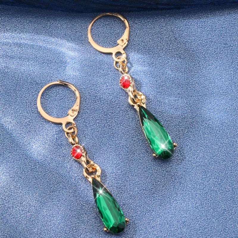 Fashion Classic Elegant Women's Hayao Miyazaki Anime Howl's Moving Castle Earrings Red Beads Christmas Ornaments Gift