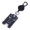2 Pack Retractable Keychain Carabiner Badge Holder Steel Cord Anti Loss ID Card Holder Badge Reel