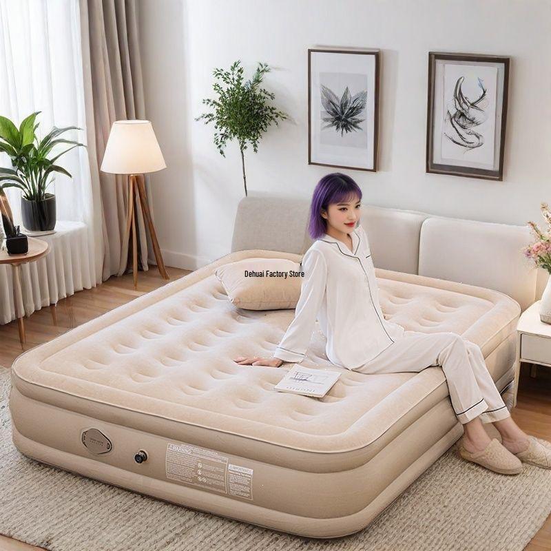Self-Inflating Air Mattress: Automatic, Foldable Bed for Home or Camping (Single/Double)