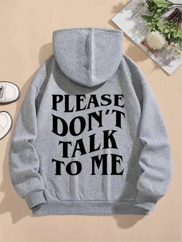 European & American Hoodies: 2025 Plain Color & Lettered Sweatshirts