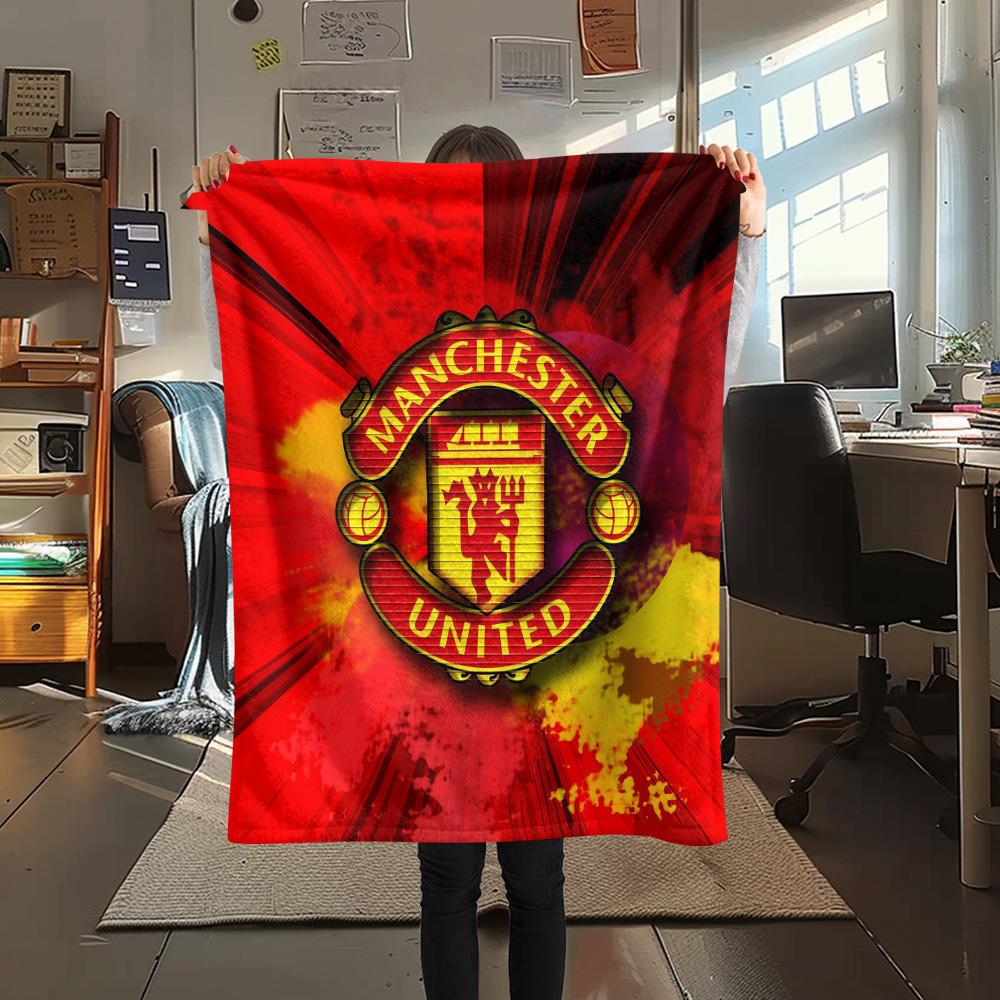 Man Utd2 Flannel Blanket, High quality Comfortable for All Seasons, Home Decor, Warmth and Comfort