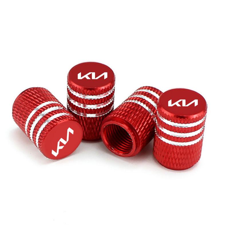Car Tire Valve Caps Tyre Rim Stem Covers Dust Proof Decorative Universal Caps For KIA RIO 2 3 4 5 Xline X Line Car AccessoriesYT4