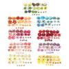 1 Set Artificial Flowers Graduation Decorations Flower Kit DIY Assorted Cap Stickers Glitter Number