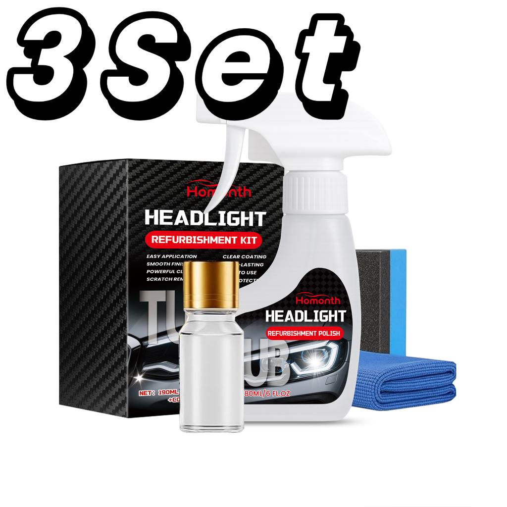 Car Headlight Restoration Polishing Kits Headlamp Scratch Remover Repair Cleaning Paste Remove Oxidation Headlight Polish Liquid