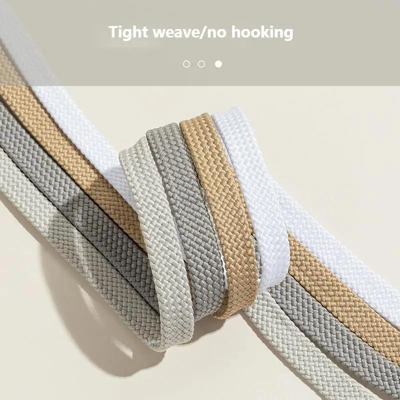 1Pair New Casual Shoe Laces White Black Sports Shoelace Flat Classic Shoelaces for Sneakers Shoes Balanc String Shoe Accessories