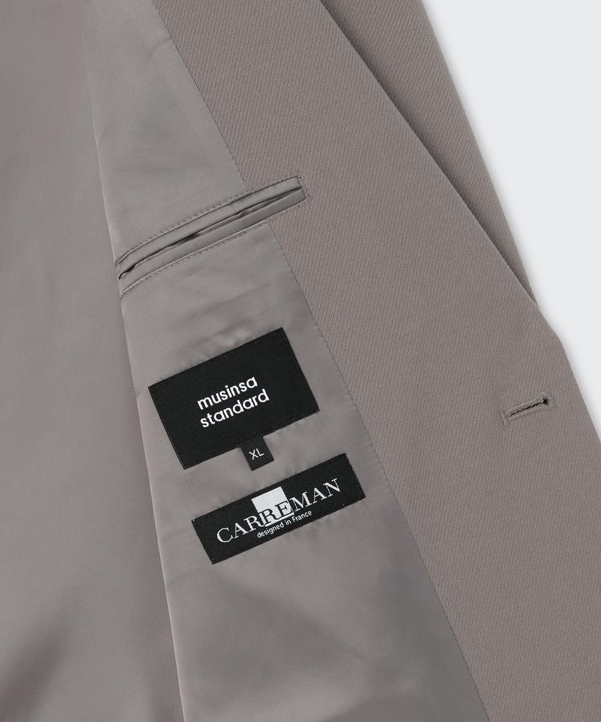 Musinsa Standard Whipcord Relaxed Blazer [Grayish Beige]
