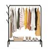 Clothes Rack Standing On Black Shoes Hangers