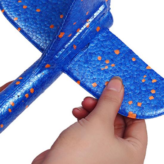 Large Foam Glider with LED Lights EPP Hand Throw Airplane Toy for Kids Outdoor Flying Toy for Boys Girls Crash-Resistant Outdoor Play Gift for