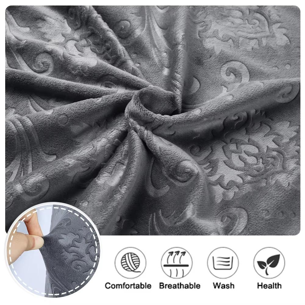 Thick Velvet Stretch Chair Covers Solid Dining Room Seat Slipcovers For Office Banquet Restaurant Hotel