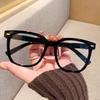 Classic Blue Light Blocking Glasses Unisex Square Frame Design Popular Glasses Versatile for Daily Use Female Male Plain Glasses
