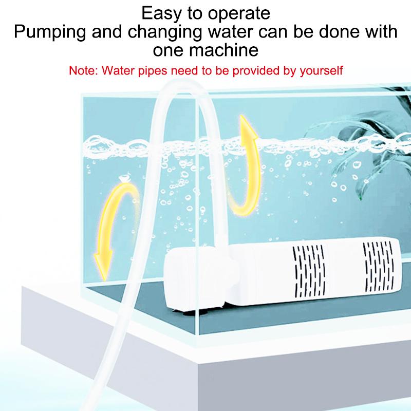 Aquarium Filter Pump Fish Tank Submersible Silent Air Oxygen Aerator Water Change Pump Aquarium Air Pump Wave Maker 220V