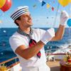 3Pcs Captain Hat Set, Sailor Hat Set, Sailor Hat For Boat Uniforms, Yacht Captain Hat, Sailor Boat Hat, Boat Scarf, Unisex Captain Costume For
