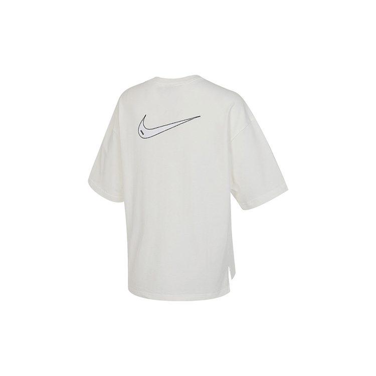 Nike Women'ss Logo Crewneck Casual T-Shirt White HJ3947-133