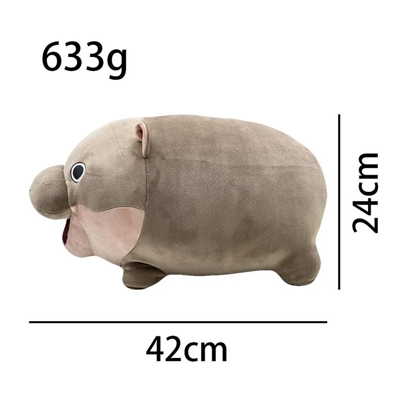 Moo Deng Hippo Plush Toy Cute Baby Hippopotamus Plushie Doll Kawaii Soft Stuffed Pillow Doll For Children Birthday Gift