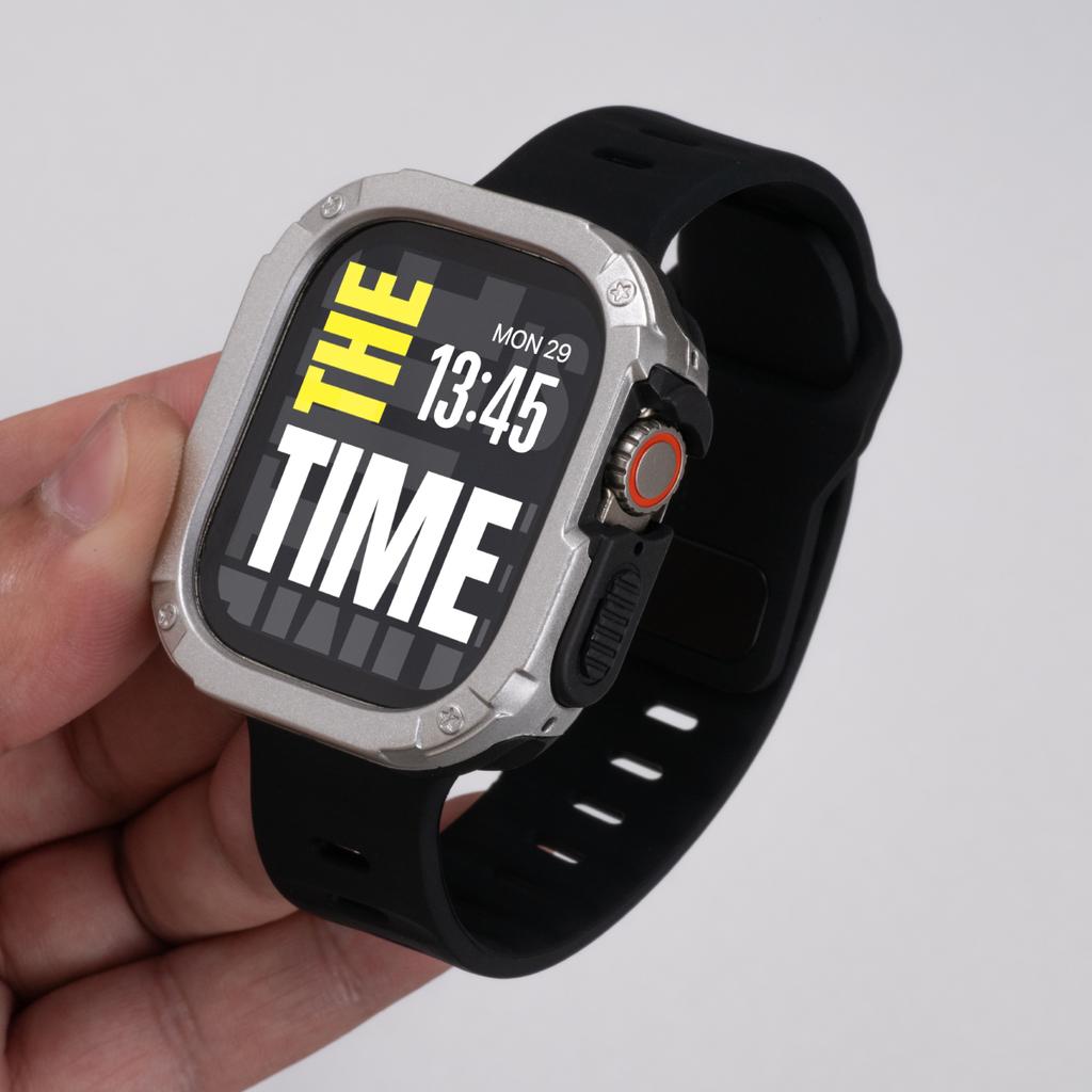 Case+Strap For Apple Watch Ultra 3/2 49mm 40/41 44/45 46mm Protective Cover Silicone Band For Iwatch Series 11 10 9 8 7 6 5 SE3
