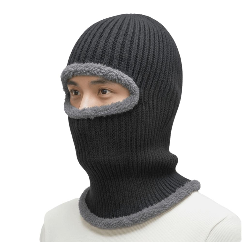 Thermal Anti-Cold Full Face Cover Thickened Knitted Cap New Winter Ski Hat Men Women