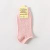 Women's Spring and Summer New Solid Color Candy Cotton Boat Socks