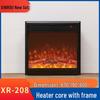 Decorative Flame Electric Fireplace Heater: Built-In Home Simulation