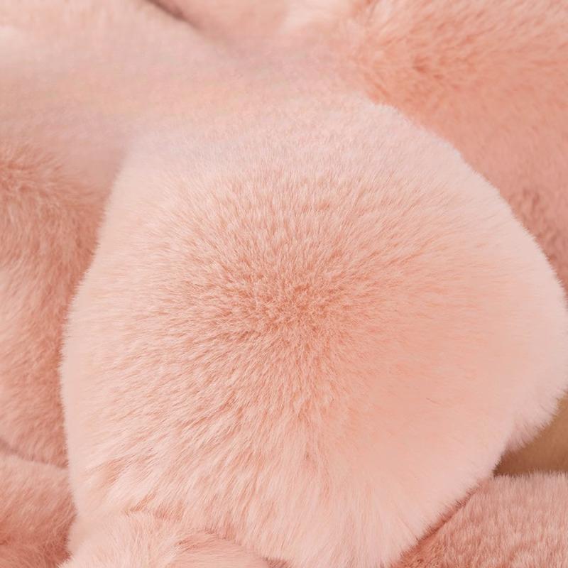 Rabbit Plush Sofa Cushion Winter Light Luxury Modern Simple Non-Slip High-End Thickening Cushion Leather Sofa Cover Cover Cloth