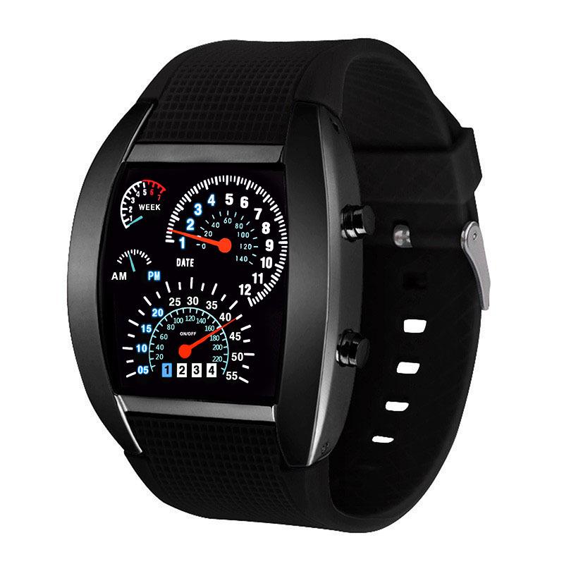 

LED Sports Aviation Watch: Stylish, Versatile Cross-Country Racing Dashboard for Men, Women, and Students