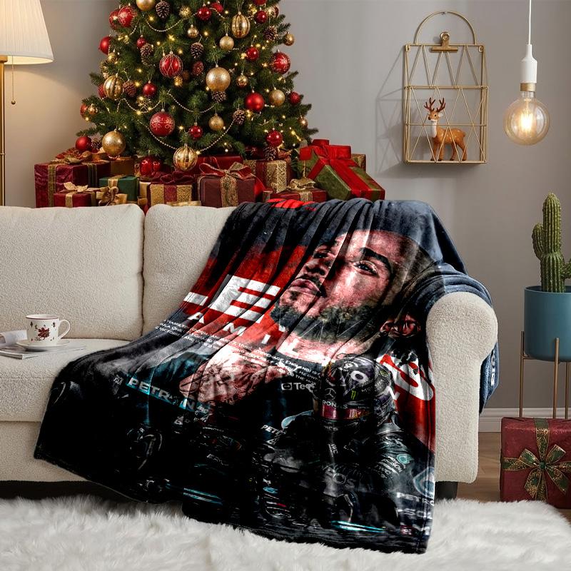 Lewis Racing Legacy Blanket Lightweight Ideal Bedding Blanket Perfect for Travel, Camping, Living Rooms, Offices, Sofas, Fan Christmas gift