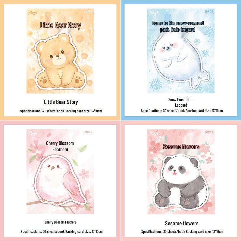 Adorable Animal Sticky Notes: Reusable Student & Office Message Markers