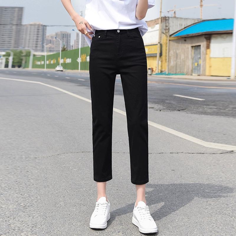 2025 Women's High Waist Summer Slimming Straight Leg Cropped Jeans
