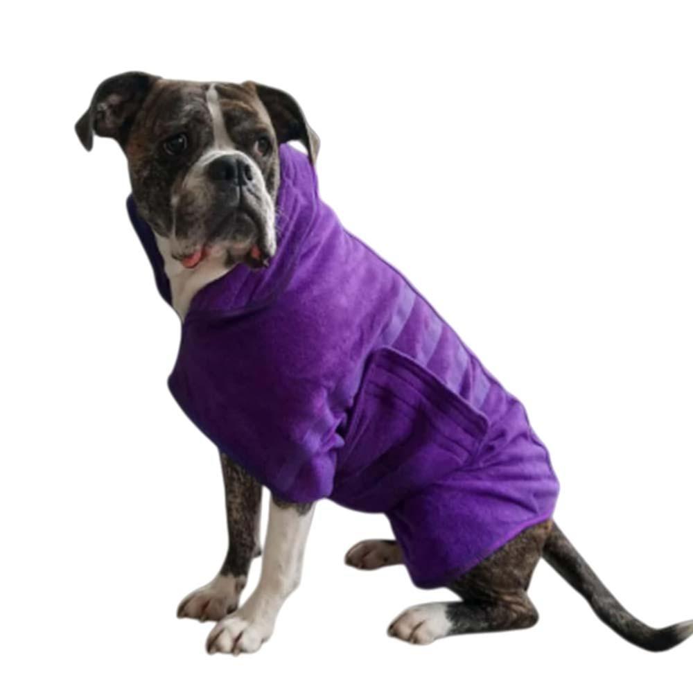 Absorbent Dog Bathrobe Coral Fleece Dog Clean Washcloth Dog Bath Towel  Dog Cat Pet Products