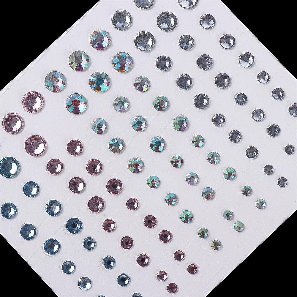 Crystal Festival Makeup Decoration Rhinestone Stickers Jewelry Stickers Face Body Colored