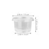 100PCS 140ml Disposable Plastic Container Clear Portion Cups Bowls with Lids for Mousses Sauce Jelly Yogurt shop Ice cream cups