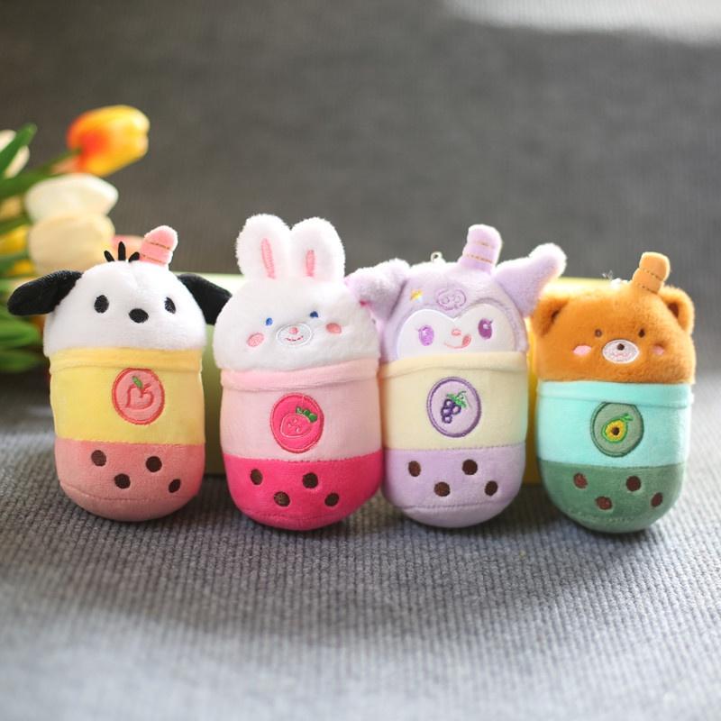 Soft And Comfortable Plush Rabbit Keychain Bag Pendant For Couples