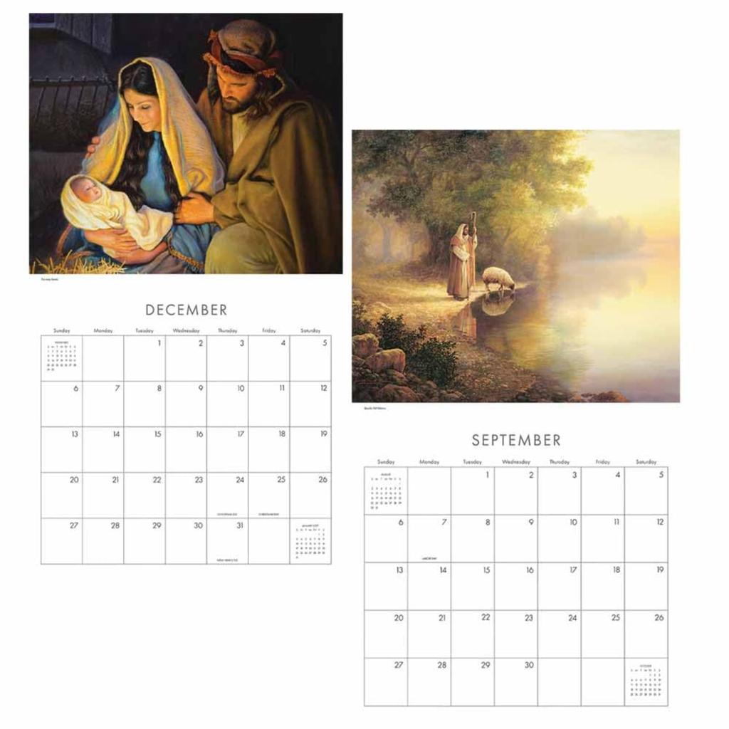 2026 Painting Art Calendar, Thick Paper Calendar For Family Parties And Gifts
