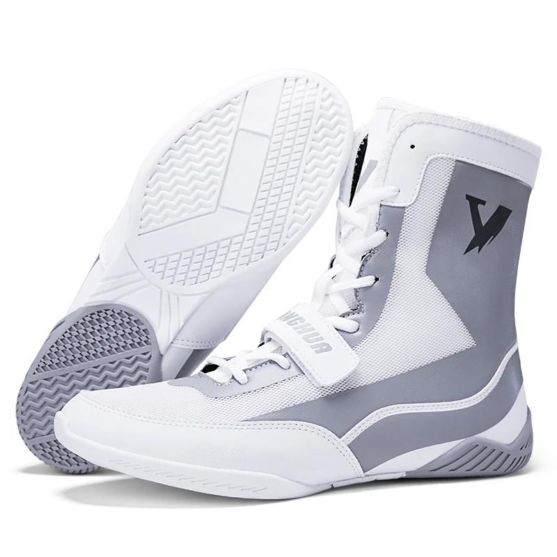 Men Boxing Shoes High-top Comfortable Fighting Sneakers Training Classic Women Casual Original High Ankle Combat Boxing Boots