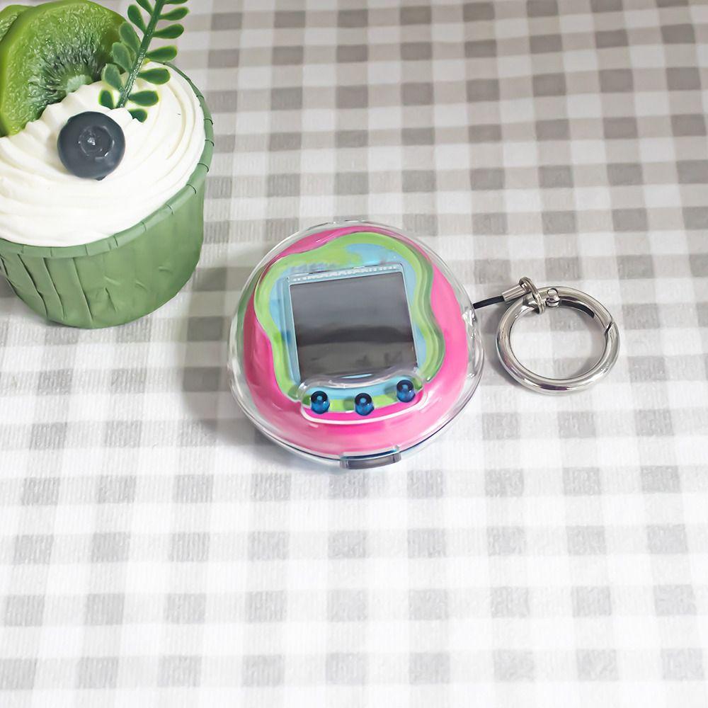 Durable Transparent Protective Case Dustproof Anti-Scratch Hard Shell Full Coverage Crystal PC Clear Cover for Tamagotchi Uni