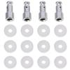 4 Pack Silver Floater Valve Heavy Duty Pot Replacement Parts Durable Silicone Gaskets  Cooking