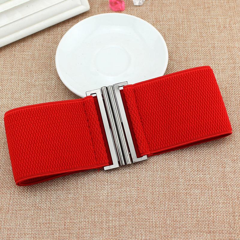Women'S Loose And Tight Buckle Waist Seal Dress Four Seasons Elastic Belt Women'S Decoration Three Sizes